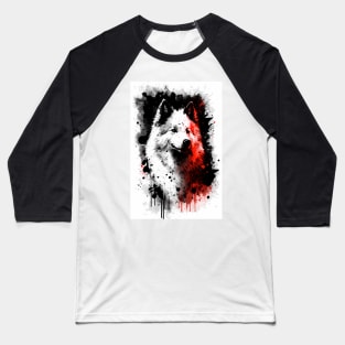 Samoyed Dog Breed Portrait Baseball T-Shirt